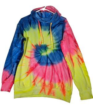 Trading Co Tie Dye M Sweatshirt New Never Worn Bust 43"Length 26.5" Sleeve 23"